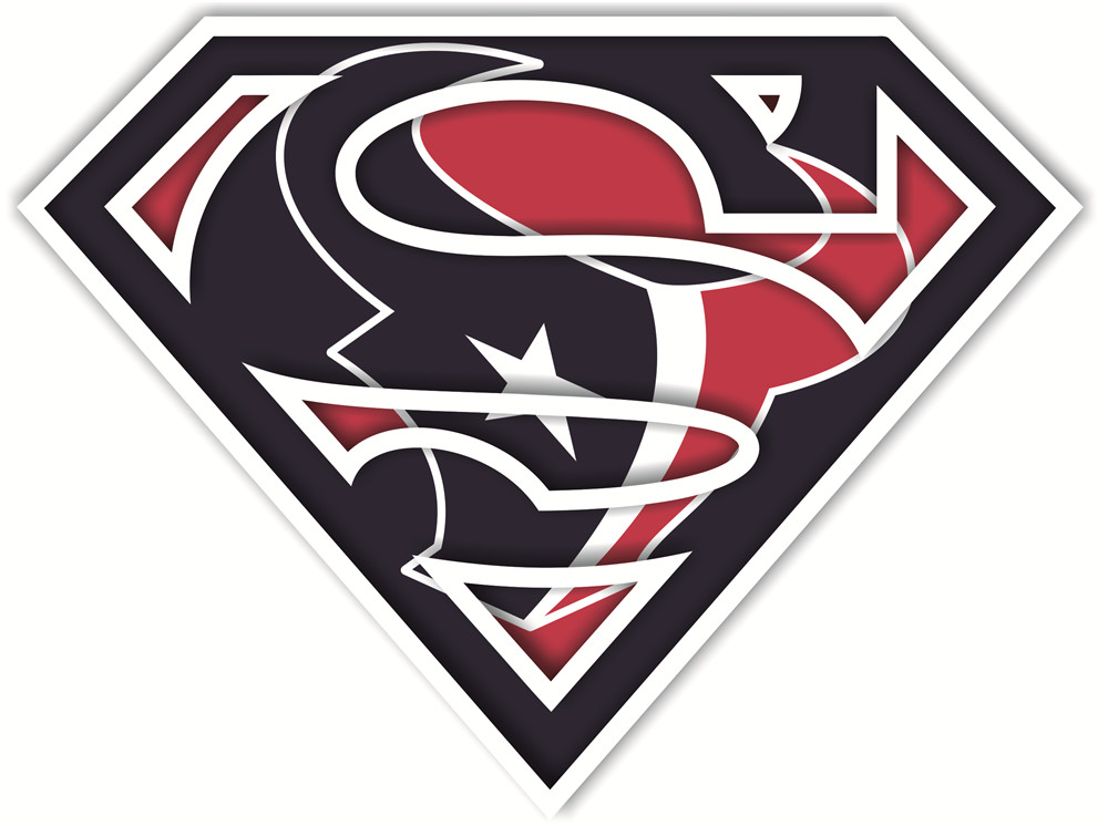 Houston Texans superman logos fabric transfer